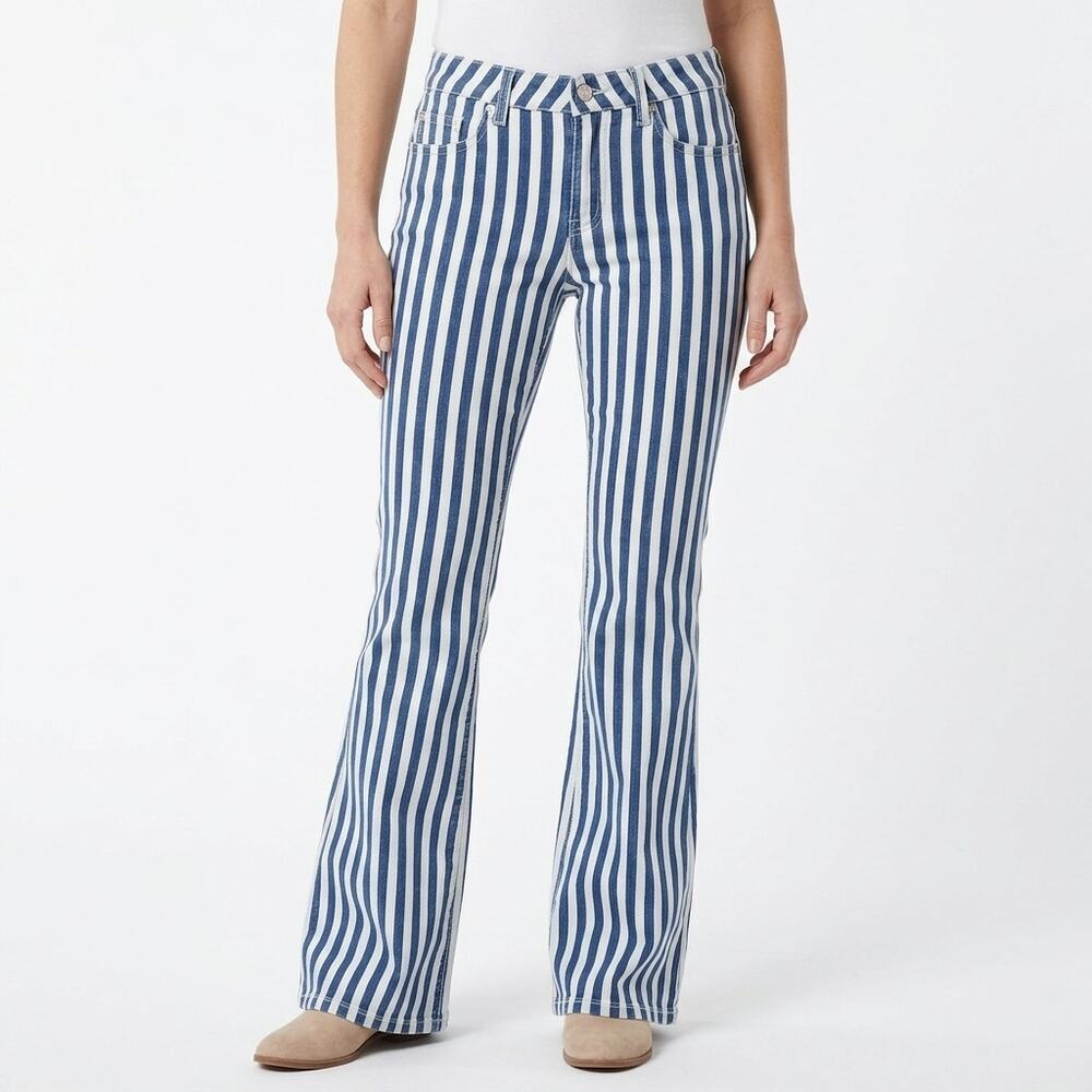 Rock&roll Brand Rock & Roll Denim Flared Leg Pants Women See Measurements